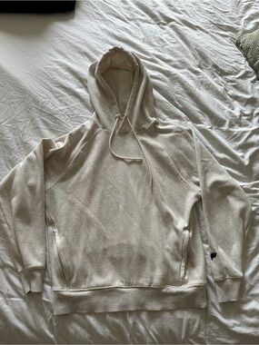 Men's Fabletics Hooded Pullover Sweatshirt in Light Beige (Hoodie)